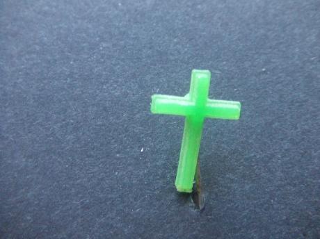 Kruisje religie groen